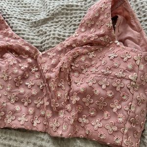 Rose pink lightweight lehenga